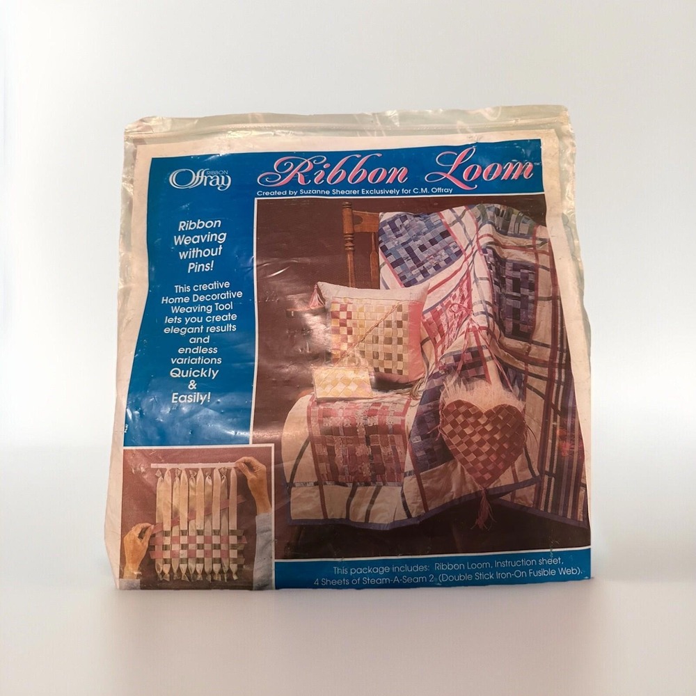 Vintage Offray Ribbon Loom Kit with VHS Instructional Tape Craft Kit‎ Sealed New